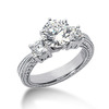 Antique Three Stone Diamond Engagement Ring (0.60 t.c.w.)