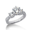 Antique Three Stone Diamond Engagement Ring (0.80 t.c.w.)