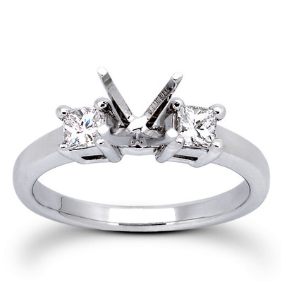 Princesss Cut Prong Set Diamond Engagement Ring (0.54 ct. tw.) thumbnail 13
