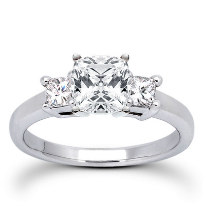 Princesss Cut Prong Set Diamond Engagement Ring (0.54 ct. tw.) thumbnail 12