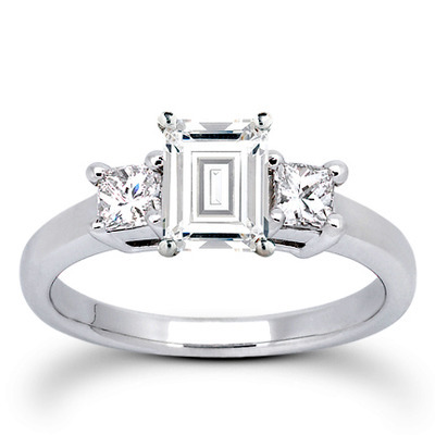 Princesss Cut Prong Set Diamond Engagement Ring (0.54 ct. tw.) thumbnail 11