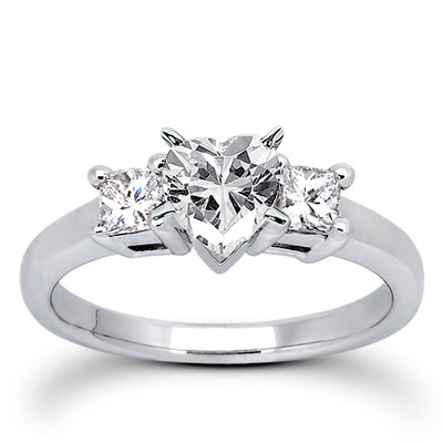Princesss Cut Prong Set Diamond Engagement Ring (0.54 ct. tw.) thumbnail 10