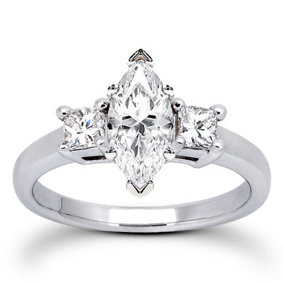 Princesss Cut Prong Set Diamond Engagement Ring (0.54 ct. tw.) thumbnail 9