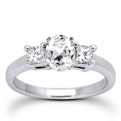 Princesss Cut Prong Set Diamond Engagement Ring (0.54 ct. tw.) thumbnail 8