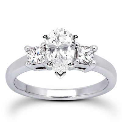 Princesss Cut Prong Set Diamond Engagement Ring (0.54 ct. tw.) thumbnail 7