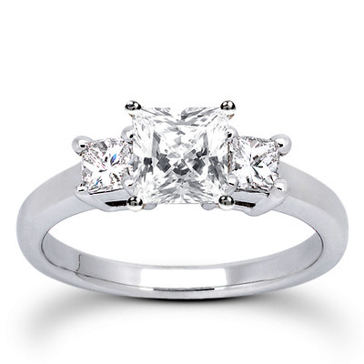 Princesss Cut Prong Set Diamond Engagement Ring (0.54 ct. tw.) thumbnail 6
