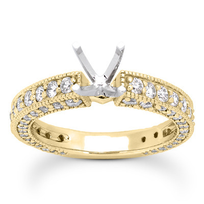 Prong Set Antique Diamond Bridal Ring (1.52 ct. tw.) thumbnail 15