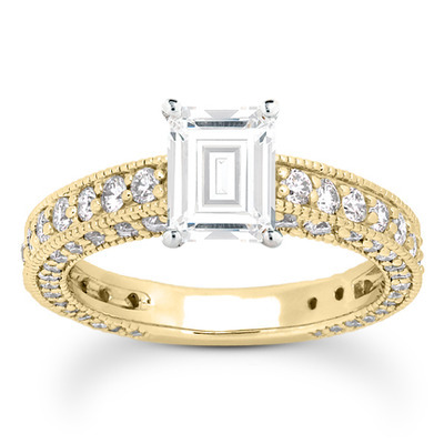 Prong Set Antique Diamond Bridal Ring (1.52 ct. tw.) thumbnail 26