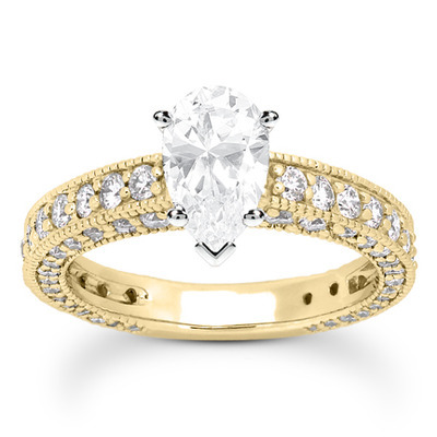 Prong Set Antique Diamond Bridal Ring (1.52 ct. tw.) thumbnail 22