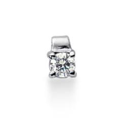 Solitaire Four Prong Diamond Pendant (0.15 ct. Gh VS1) thumbnail 1