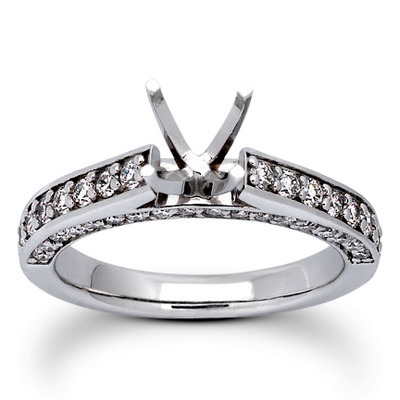 Round Cut Prong Set Diamond Bridal Ring (0.57 ct. tw.) thumbnail 13