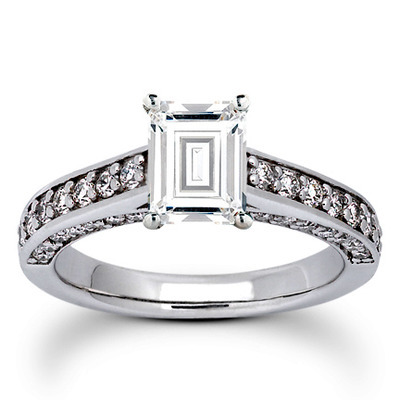 Round Cut Prong Set Diamond Bridal Ring (0.57 ct. tw.) thumbnail 11