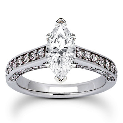 Round Cut Prong Set Diamond Bridal Ring (0.57 ct. tw.) thumbnail 9