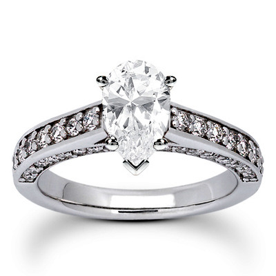 Round Cut Prong Set Diamond Bridal Ring (0.57 ct. tw.) thumbnail 7