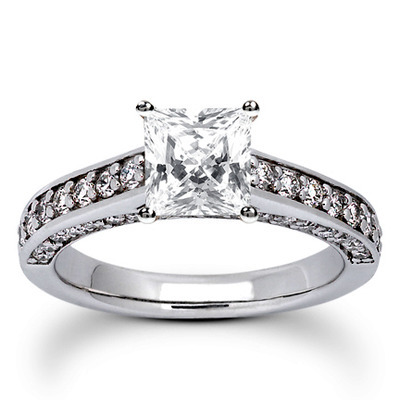 Round Cut Prong Set Diamond Bridal Ring (0.57 ct. tw.) thumbnail 6