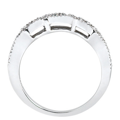 Round Cut Prong Set Diamond Wedding Ring (0.26 ct. tw.) thumbnail 2