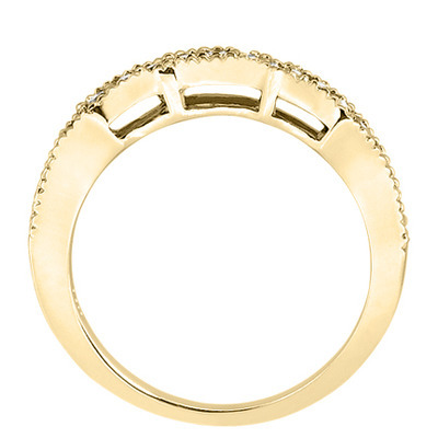 Round Cut Prong Set Diamond Wedding Ring (0.26 ct. tw.) thumbnail 4