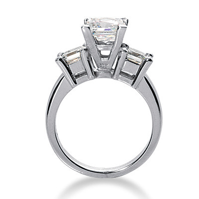 Princesss Cut Prong Set Diamond Engagement Ring (0.54 ct. tw.) thumbnail 15