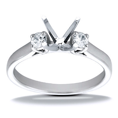 0.20 ct. Round Cut Prong Set Diamond Engagement Ring