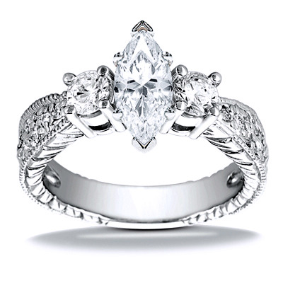0.68 t.c.w Diamond Accented Engagement Ring - view 8