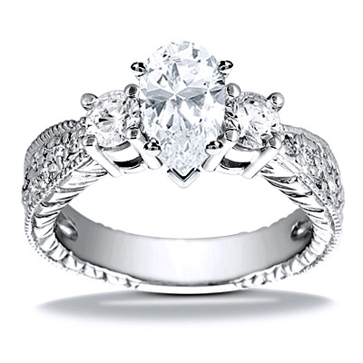 0.68 t.c.w Diamond Accented Engagement Ring - view 6