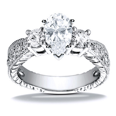 0.68 t.c.w Diamond Accented Engagement Ring thumbnail 6