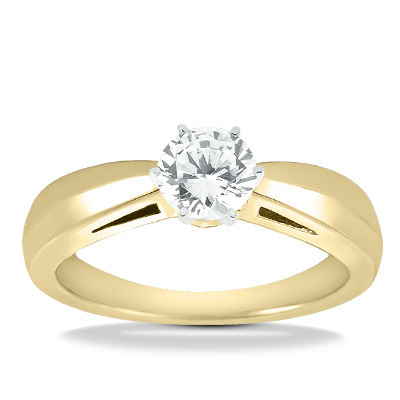 Trendy Diamond Engagement Ring thumbnail 5