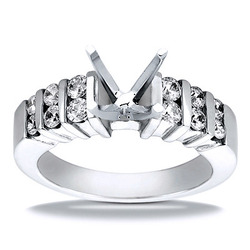 Bar Set Diamond Engagement Ring (0.48 t.c.w.)