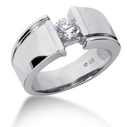 0.35 ct. Bar Set Diamond Men's Band