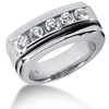 1.00 ct. Round Cut Channel Set Diamond Men's Ring