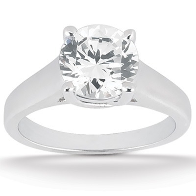 1.00 ct. Round Cut Solitaire Diamond Bridal Ring thumbnail 1