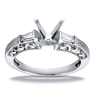 Three Stone Baguette Diamond Engagement Ring (0.16 ct. t.w.)