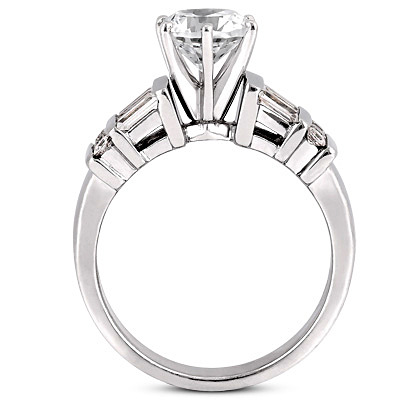 Double Row Multi-Shape Diamond Engagement Ring (0.48 ct. tw.) - view 2