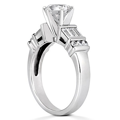 Double Row Multi-Shape Diamond Engagement Ring (0.48 ct. tw.) - view 3