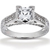 Pave Set Antique Diamond Engagement Ring(0.42ct. tw.)