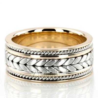 Extravagant Hand Woven Wedding Band