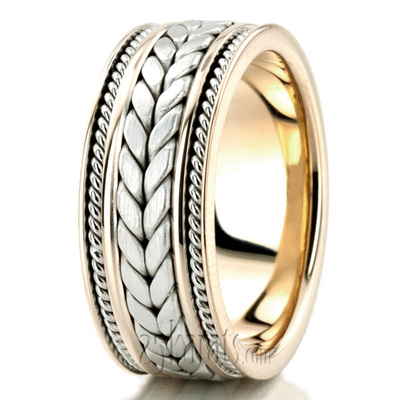 Extravagant Hand Woven Wedding Band