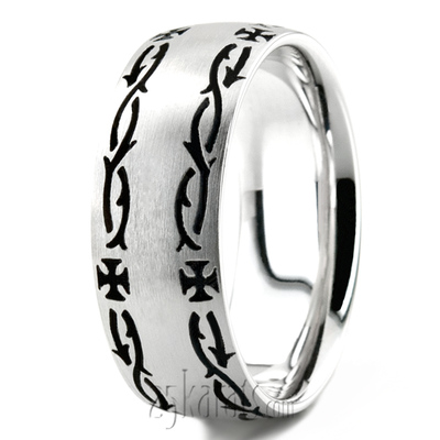 Crown Of Thorns Wedding Band