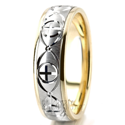 Refined Cross Wedding Ring