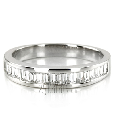 Channel Set Baguette Diamond Bridal Ring
