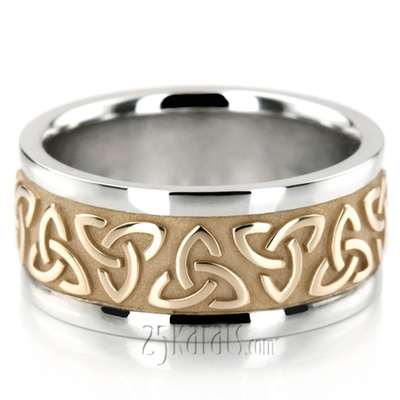 Celtic Knot Wedding Ring Set