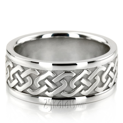 Sturdy Celtic Wedding Band