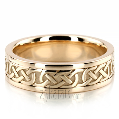 Handcrafted Celtic Wedding Ring Set