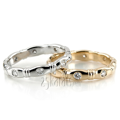 0.24 ct. Diamond Eternity Wedding Band Set