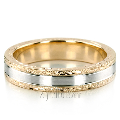 Stylish Fancy Design Wedding Band Set