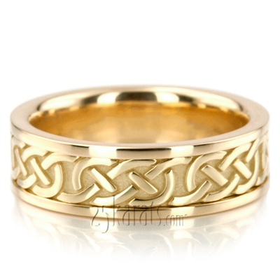 Handcrafted Celtic Wedding Ring Set