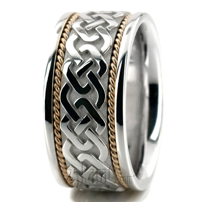 Embossed Celtic Wedding Band