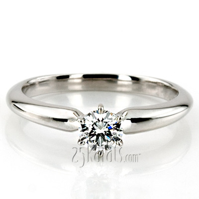 Round Cut 6-Prong Classic Solitaire Engagement Ring 
