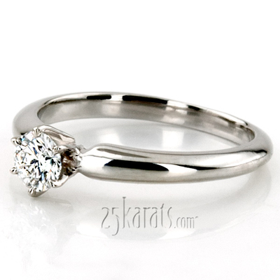 Round Cut 6-Prong Classic Solitaire Engagement Ring