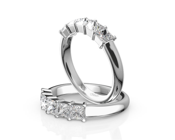 Traditional 5 Stone Women Anniversary Band (1 ct. tw.) 360° view
